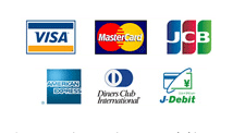 VISA/MASTER/JCB/AMEX/Diners/J-Debit